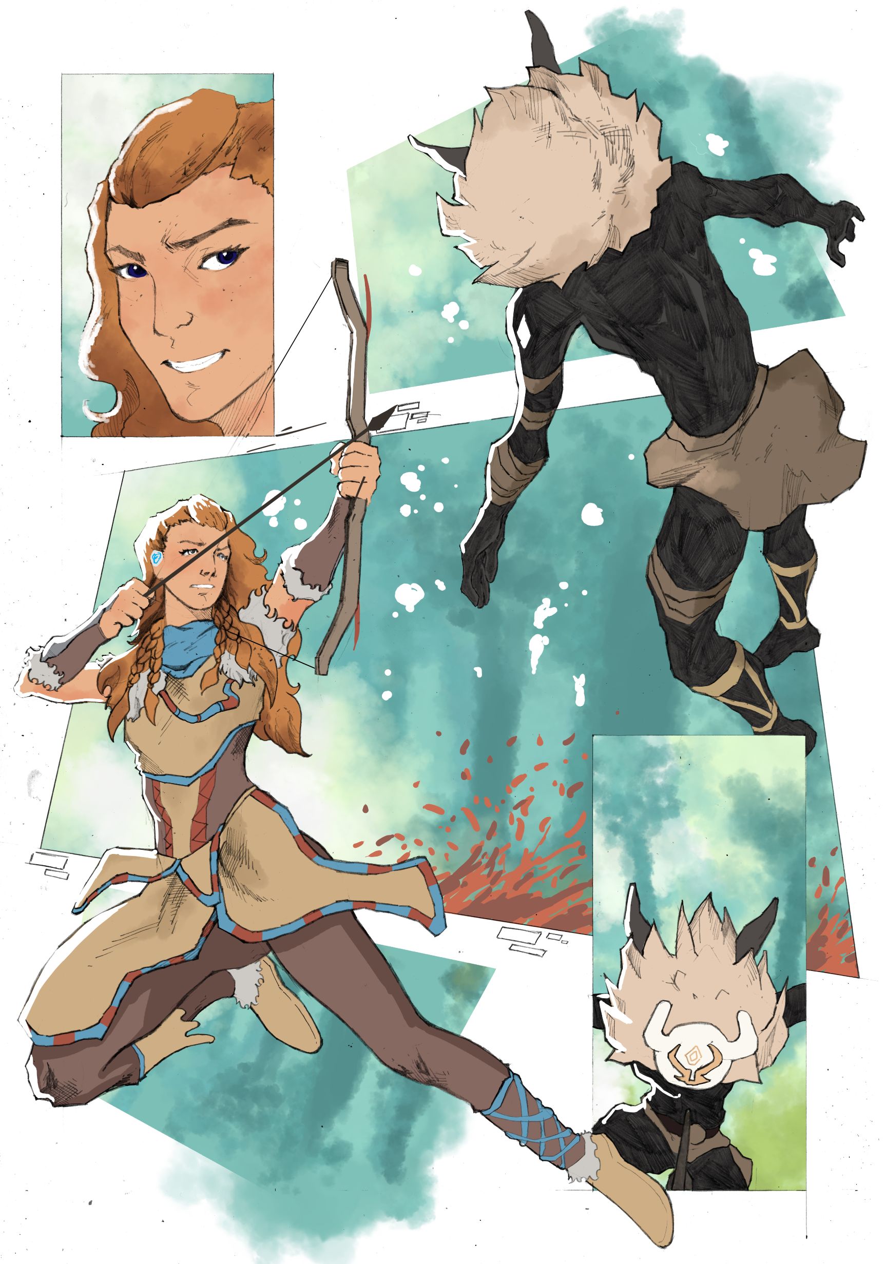 Horizon Zero Dawn x Genshin Fan Comic