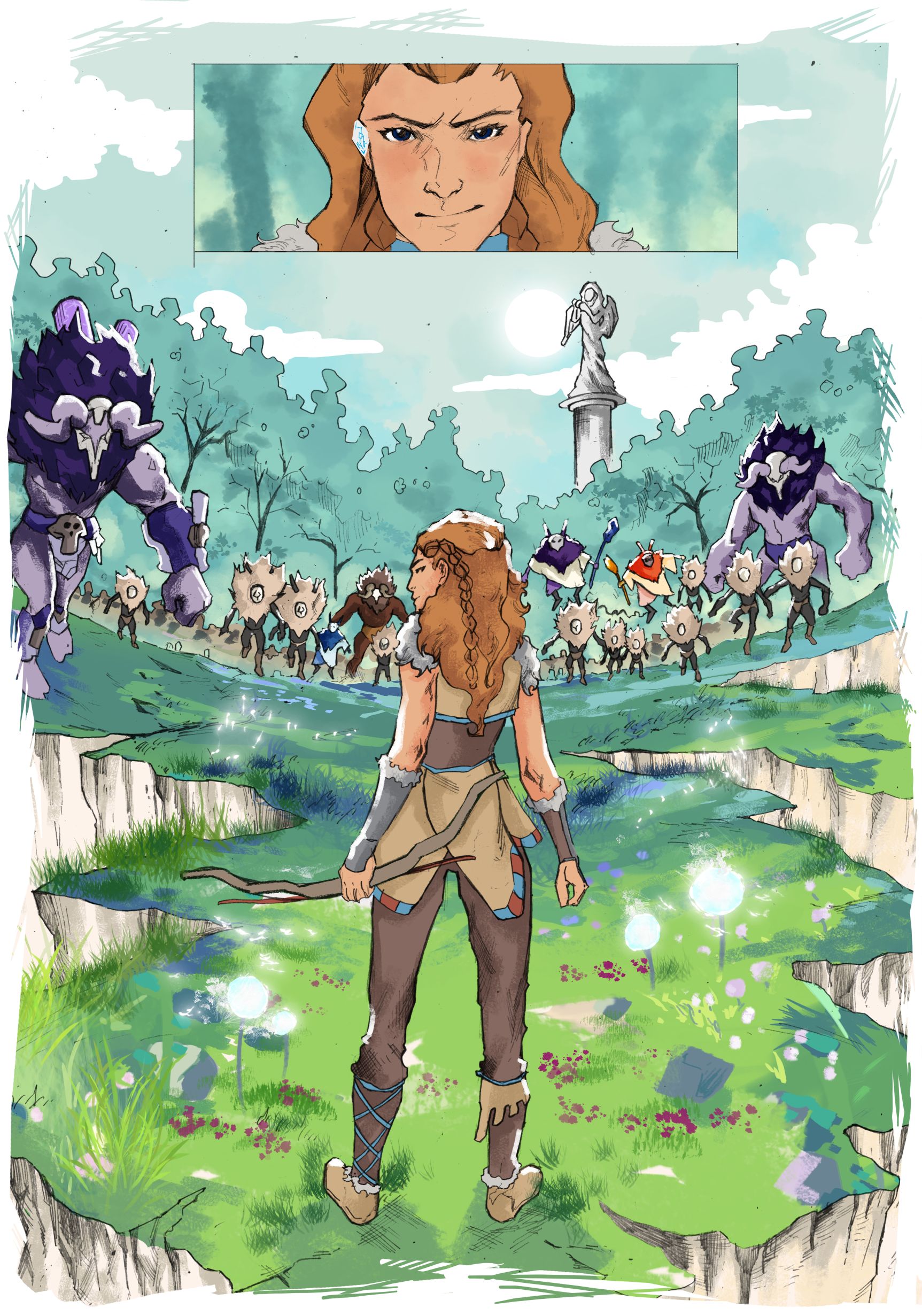 Horizon Zero Dawn x Genshin Fan Comic