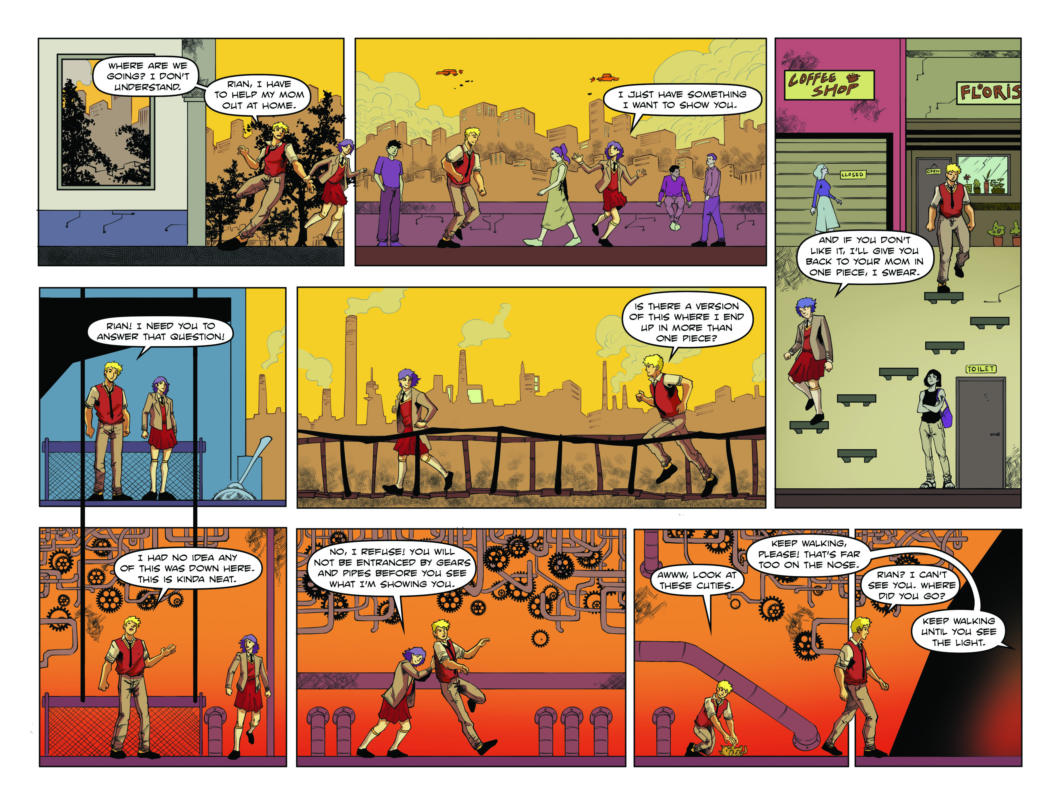 Sunflowers Don't Grow in the City, Story by Jeremy Whitley, Colors by DJ Chavis