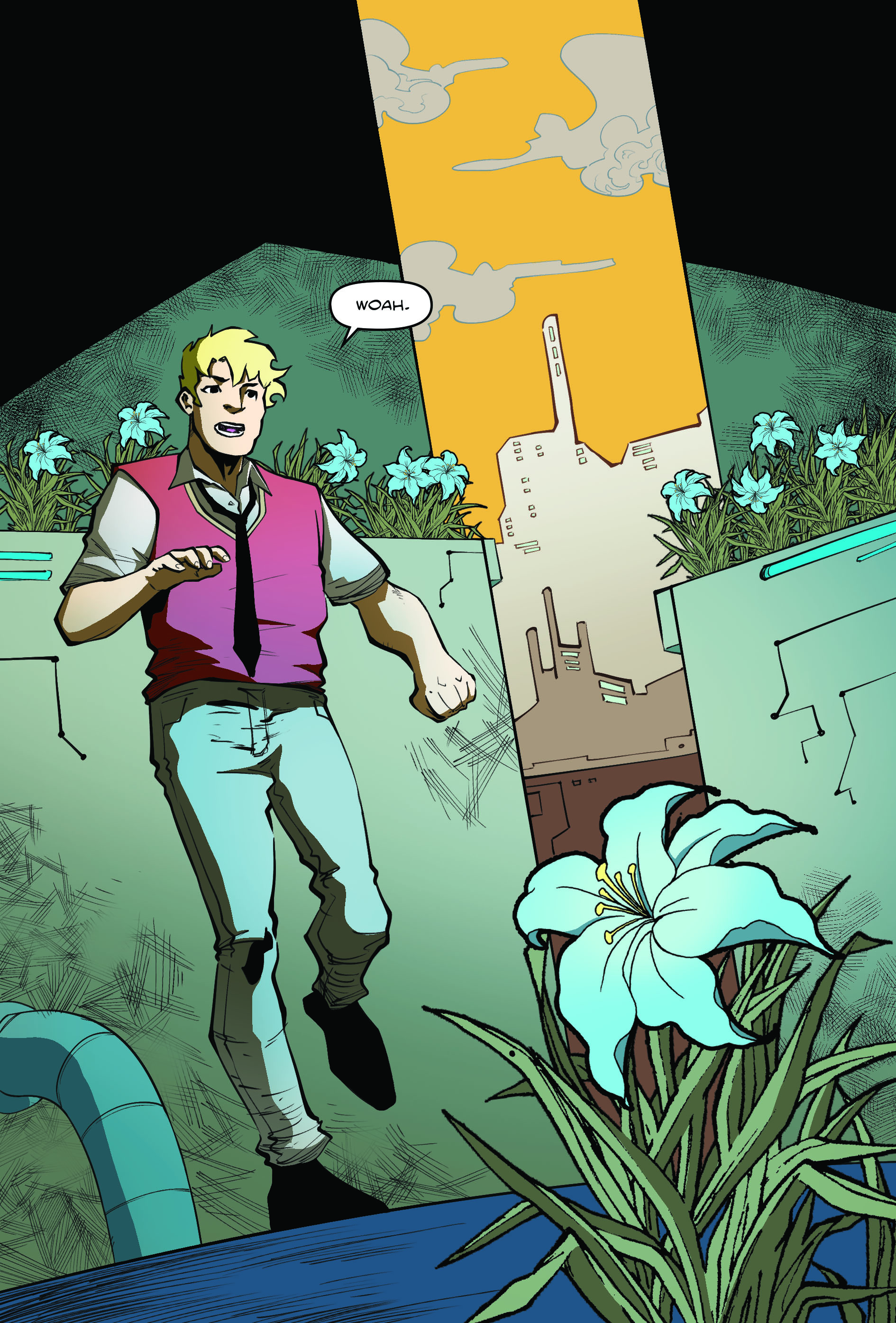 Sunflowers Don't Grow in the City, Story by Jeremy Whitley, Colors by DJ Chavis